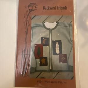 Backyard Friends 294 Pattern Warm Winter Patches Folkart Winter Comfort Cozy